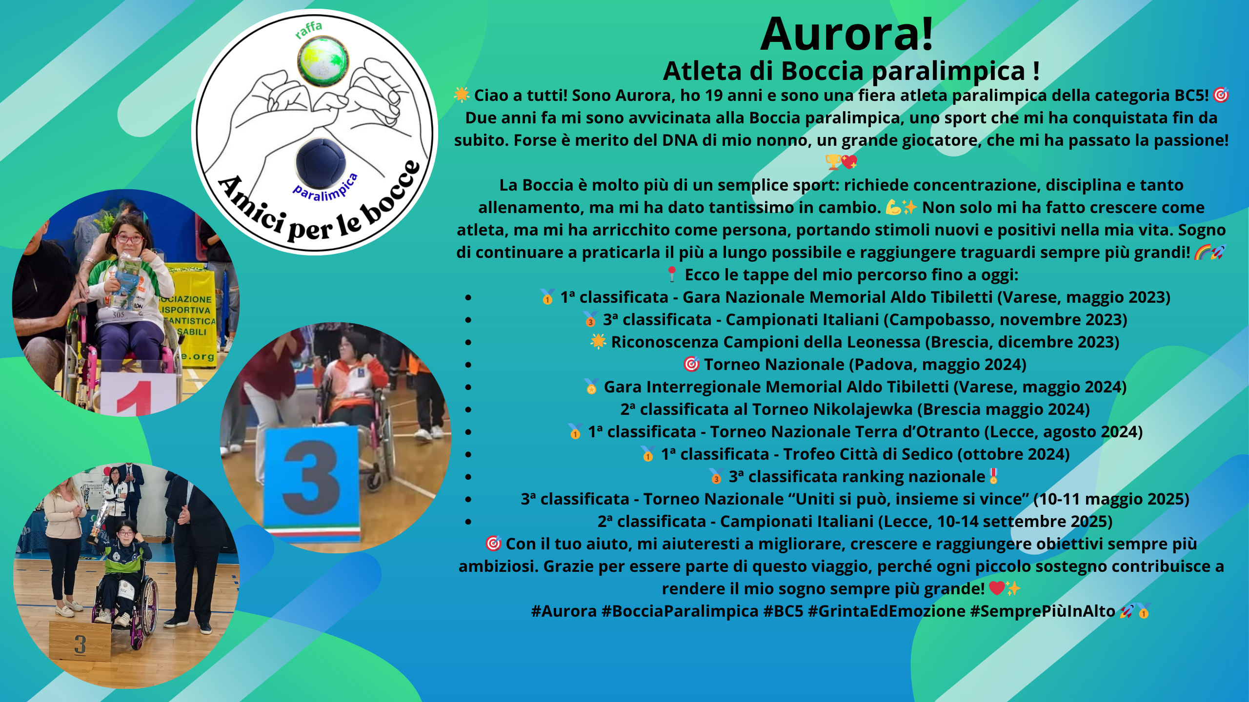 Aurora - Atleta Boccia Paralimpica